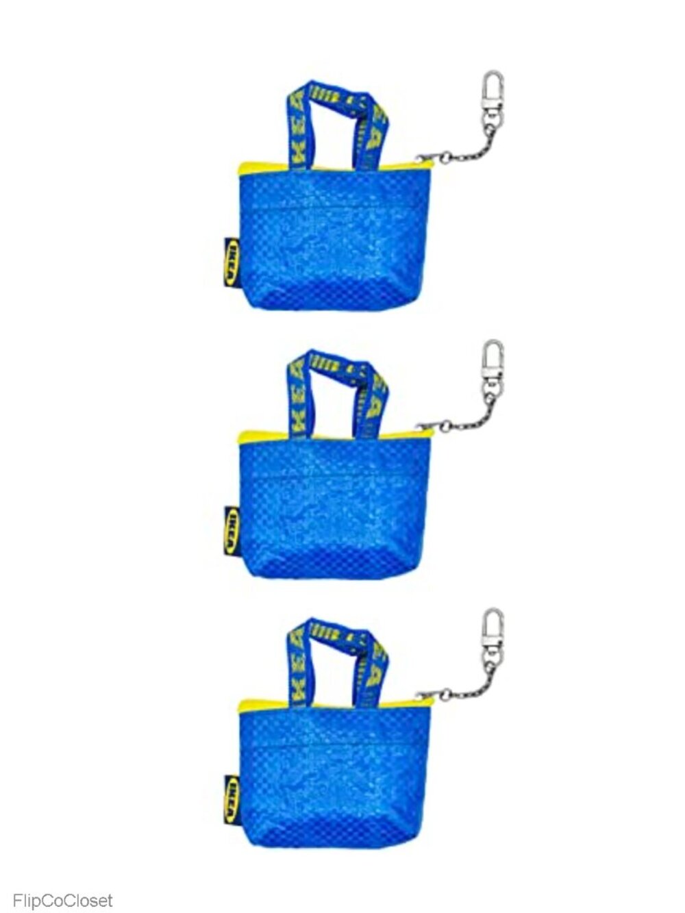 Mini Coin Purse with Key Chain Zipper Closure Cute Travel Accessory Set of 3